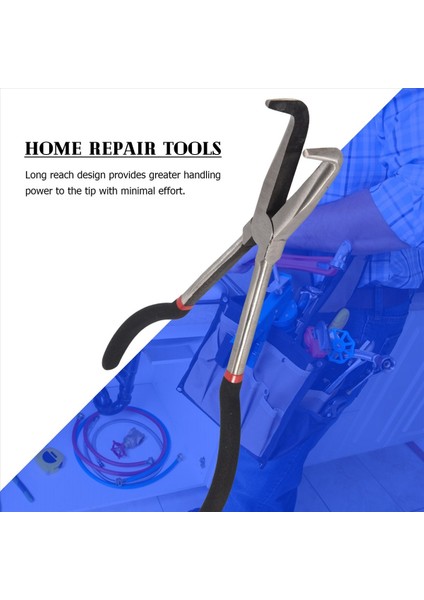 3x 11 Inç Burun Pensesi Seti Düz ve Eğik Uçlu Mekanik Alet (Yurt Dışından) fiyatları