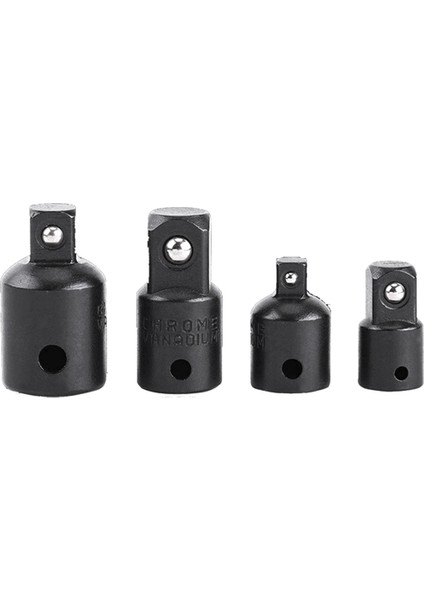 4 Adet Sürücü Soket Adaptörü Dönüştürücü Redüktör Hava Darbeli Soket Anahtarları Elektrikli Anahtar Alet Adaptörü El Aletleri Siyah (Yurt Dışından)