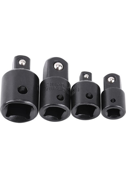 4 Adet Sürücü Soket Adaptörü Dönüştürücü Redüktör Hava Darbeli Soket Anahtarları Elektrikli Anahtar Alet Adaptörü El Aletleri Siyah (Yurt Dışından) indirimleri