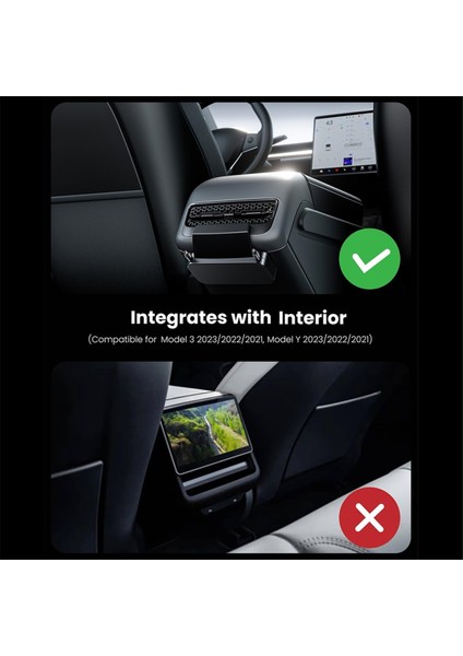 Tesla Model 3/y 2021-2023 Arka Hava Menfezi Yerleştirme Istasyonu Type-C Pd 27W Hızlı Şarj Cihazı USB Genişletici Yerleştirme Istasyonu (Yurt Dışından) fırsatları