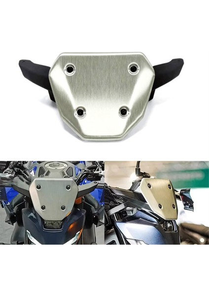 Motosiklet Ön Camı Ön Cam Siperliği Rüzgar Siperi Saptırıcı Gümüş (Yurt Dışından) modelleri