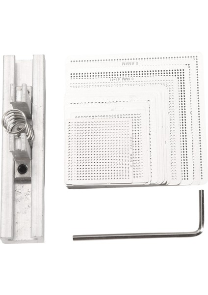Evrensel Doğrudan Isıtmalı Bga Şablonları + Dizüstü Bilgisayar Çipi Için Fikstürlü Kalay Lehim Topu Lehimleme Aletleri (Yurt Dışından) fiyatları