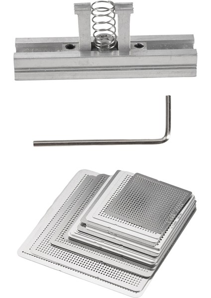 Evrensel Doğrudan Isıtmalı Bga Şablonları + Dizüstü Bilgisayar Çipi Için Fikstürlü Kalay Lehim Topu Lehimleme Aletleri (Yurt Dışından) modelleri