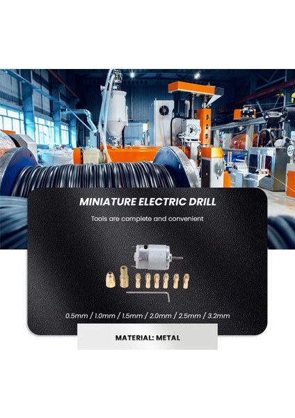 1 Adet Dc 12V 500MA Mikro Motor, 6 Adet 0,5-3,2 mm Matkap Pensli Elektrikli Pcb Alet Seti (Yurt Dışından) fiyatları