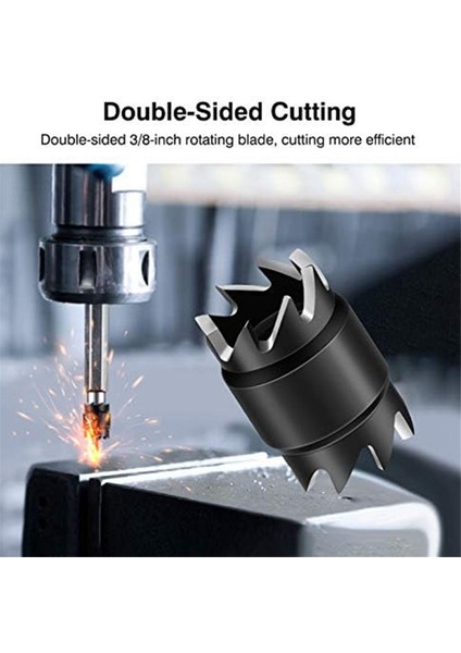 Nokta Kaynak Kesici Seti, Çift Taraflı Nokta Kaynak Kesici 3/8 Hss Nokta Kaynak Kesici Sökücü Matkap Uçları Elektrikli Matkap Için Altıgen Sac (Yurt Dışından) fırsatları