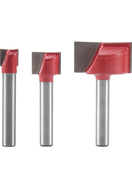 Adet Temizleme Alt Freze Ucu Seti 6mm Saplı Çift Flüt Karbür Kesici Düz Spoilboard Yüzey Planlama Aracı (Yurt Dışından)