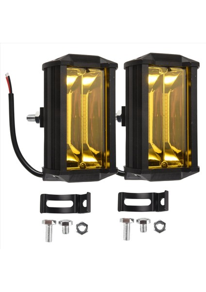 2x 5 Inç 72W LED Çalışma Işıkları Su Geçirmez Off Road Pod Sis Farları Kamyonlar Atv Utv Polaris Tekne Golf Arabası Için Sarı Lambalar (Yurt Dışından) modelleri