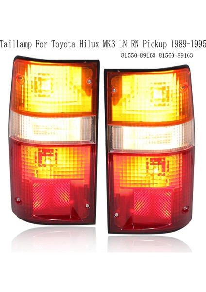 Toyota Hilux Mk3 Ln Rn Pickup 1989-1995 Için Arka Uyarı Reflektör Lambası 81550-89163 81560-89163 (Yurt Dışından) fiyatları