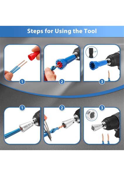 1/4 Inç Altıgen Şaftlı Matkap Için 3'lü Tel Bükme Aleti, Matkap Için Elektrikçi Aletleri Tel Somun Bükme Aleti, Matkap Tel Bükme Aleti (Yurt Dışından) fırsatları