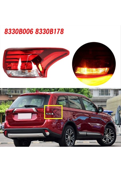 Mitsubishi Outlander 2016-2021 Sağ Arka Tampon Stop Lambası Grubu 8330B006 8330B178 Fren Durdurma Sinyal Lambası (Yurt Dışından) indirimleri