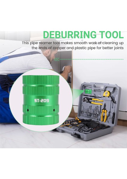 Boru Raybalama Aleti [tesisatçıların Verimli Yardımcısı] Bakır Pvc Boru Temizleyici, Boru ve Boru Raybası Için Çapak Alma Aleti (Yurt Dışından) fırsatları