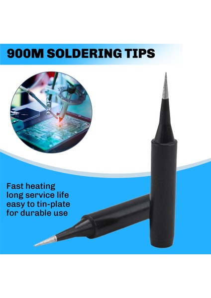 900M-TI Serisi Lehimleme Uçları, Lehim Uçları, Endüstriyel Kaynak Aletleri ve 900M-ESD 907 907-ESD 933 Için 10 Adet (Yurt Dışından) indirimleri