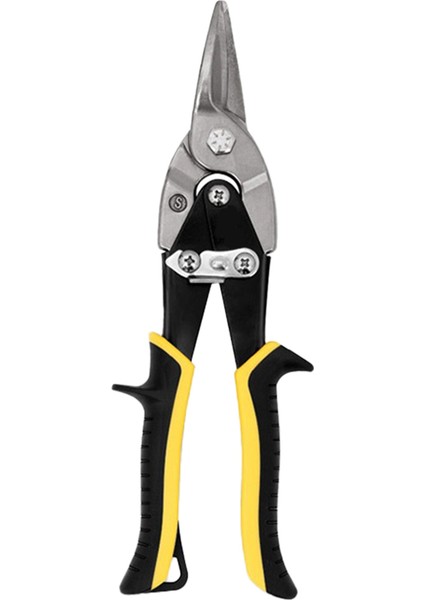 10 Inç Havacılık Teneke Makası, Sac Metal Kesmek Için Ağır Hizmet Tipi Metal Kesici Makas, Düz Kesim, Krom Vanadyum Çelik (Yurt Dışından)