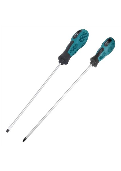 2 Paket 12 Inç Uzunluğunda Yivli ve Phillips Düz Bıçaklı Tornavida (Yurt Dışından)