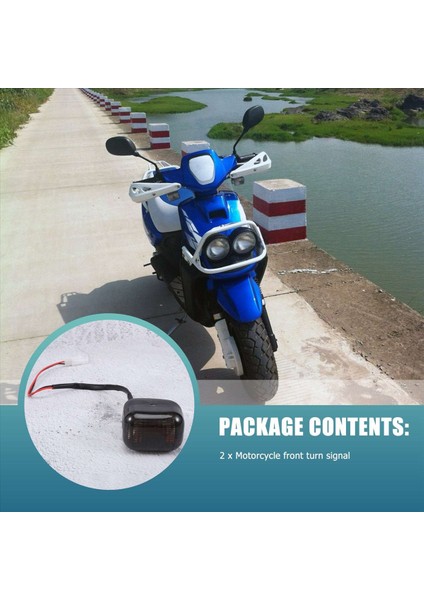 Yamaha BWS100 50125 Zuma 50 FX125 x Beewee Mbk Booster Scooter Için Motosiklet Ön Dönüş Sinyali Dönüş Sinyali Göstergesi (Yurt Dışından) modelleri