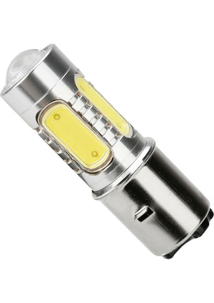 12V H6 BA20D 4 Cob LED Beyaz Ampul Moped Atv Farı Için (Yurt Dışından) indirimleri
