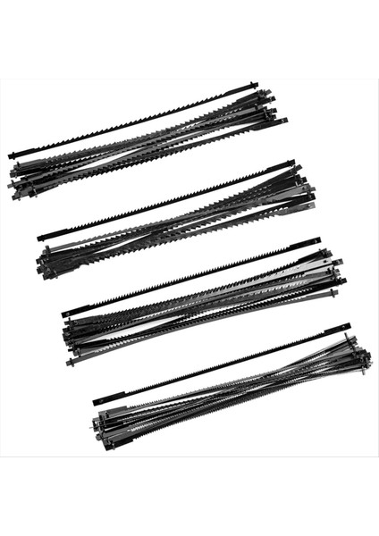 50 Adet Dekupaj Testeresi Bıçağı 127 mm Karbon Çelik Fretsaw Bıçakları (Yurt Dışından)