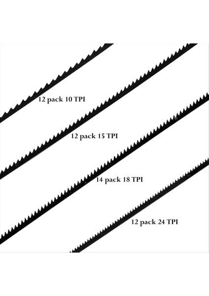 50 Adet Dekupaj Testeresi Bıçağı 127 mm Karbon Çelik Fretsaw Bıçakları (Yurt Dışından) modelleri