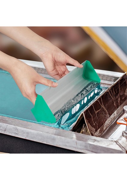 Serigrafi Baskı Kaplama Aracı Için 2 Adet 6 Inç 16 Inç Çift Kenarlı Alüminyum Emülsiyon Kepçe Kaplayıcı (Yurt Dışından) fırsatları