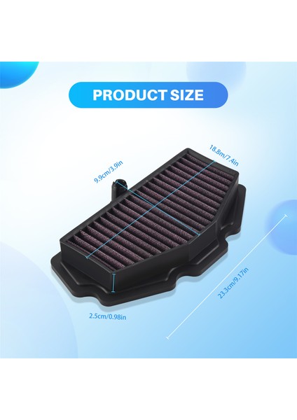 Kawasaki Versys 650 2015-2019 Nınja 650 KLE650 Z650 Vulcan 650 S 15-19 Için Motosiklet Hava Temizleme Filtresi (Yurt Dışından) fırsatları