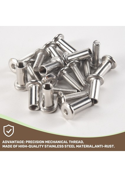 5/16 Inç Delik Çapı Erkek M6X20MM Dişi M6X18MM Için 20 Adet Vida Direği (Yurt Dışından) indirimleri