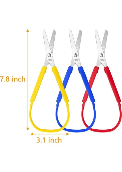 6 Adet Renkli Makas Saplı Makas (Yurt Dışından) fırsatları