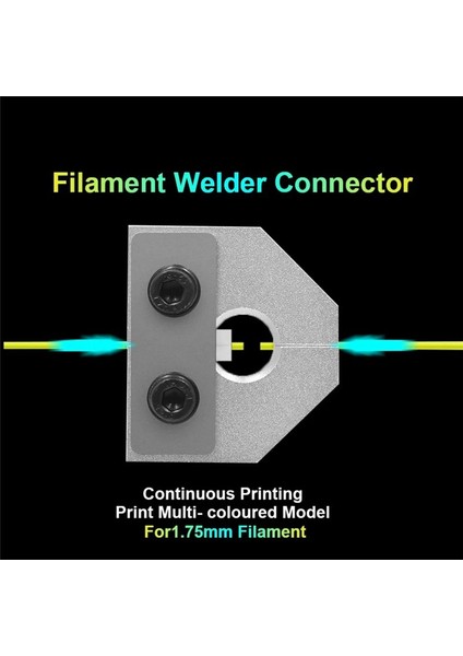 Her Türlü Pla Için 1,75 mm Filament Kaynakçı Bağlantı Birleştirme Aleti, Siyah (Yurt Dışından) modelleri