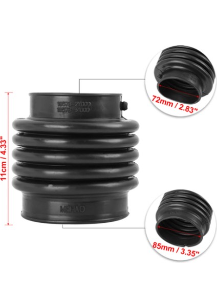 16578-2Y000 Nissan Maxima 2000-2001 Hava Giriş Hortumu Borusu, 1657831U00 Giriş Kanalı Körüğünün Yerine Geçer (Yurt Dışından) modelleri