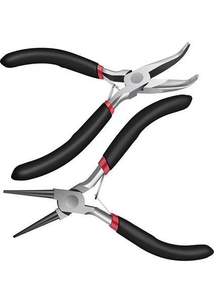 El Sanatları, Tamir ve Takı Yapımı Için 2'li Eğik Zincir ve Yuvarlak Burunlu Pense (Yurt Dışından)