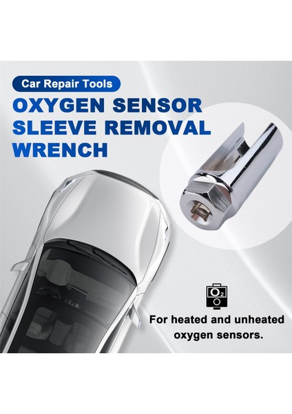 22 mm 3/8 Inç Tahrikli Lambda Oksijen Sensörü Sökme Soket Anahtarı Aleti + Delik Pencere Teli Araba Tamir Aletleri Gümüş (Yurt Dışından) indirimleri