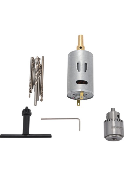Dc 12V Motor Küçük Pcb El Matkabı Matkap Makinesi Kompakt Set 10 Parça 0,5-3 mm Matkap Ucu 0,3-4 mm Jto Anahtarsız Mandren (Yurt Dışından)