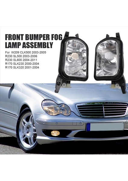 Benz W203 C230 C240 C320 C350 W215 CL500 CL600 W209 CLK320 2038201156 2038201256 Için Ön Tampon Sis Lambası Grubu (Yurt Dışından) indirimleri