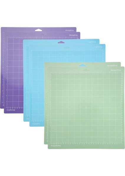 Cricut Maker/maker 3/explore 3/air 2/air Için Kesme Matları, 6'lı Paket (12X12 Inç, Standart Tutuş/hafif Tutuş/güçlü Tutuş) (Yurt Dışından)