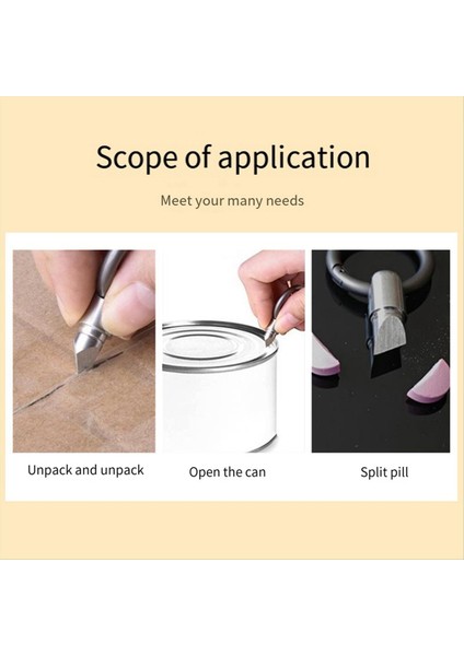 Çok Işlevli Edc Mini Alet Anahtarlık Kolye Aleti Küçük Kesme Aleti (Yurt Dışından) fiyatları