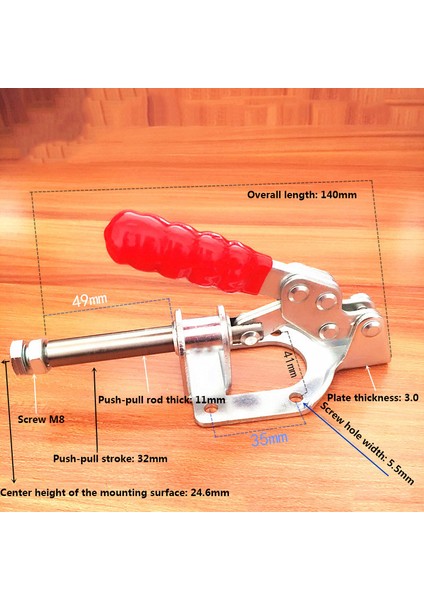 El Aleti 302FM Mandallı Kelepçe Hızlı Itme Çekme Tipi Tutma Kapasitesi (Yurt Dışından) fiyatları