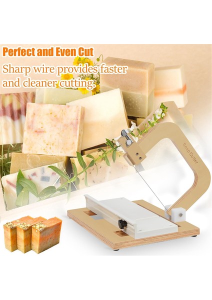 Ahşap Sabun Kesici, Tel Sabun Kesiciler, El Yapımı Sabun Somunu, Mumlar, Peynir Için Ayarlanabilir Paslanmaz Çelik Kesme Aleti (Yurt Dışından) fiyatları