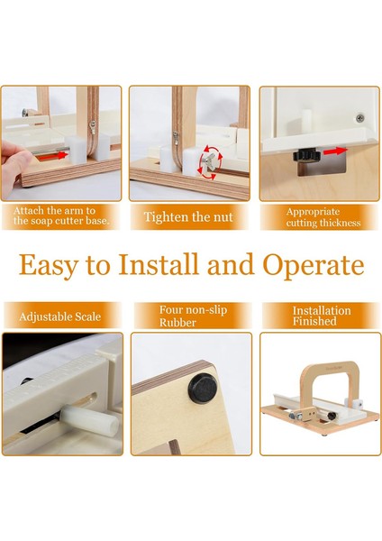 Ahşap Sabun Kesici, Tel Sabun Kesiciler, El Yapımı Sabun Somunu, Mumlar, Peynir Için Ayarlanabilir Paslanmaz Çelik Kesme Aleti (Yurt Dışından) fırsatları