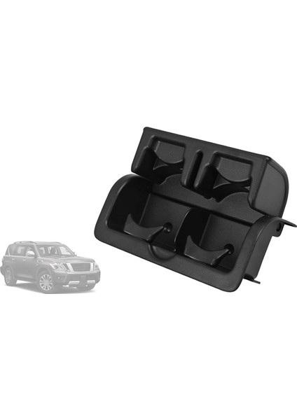 Araba Arka Koltuk Konsol Kupa Tutucu Montaj Kupa Tutucu Kapağı Ekle Nissan Armada Infiniti QX56 QX80 Siyah (Yurt Dışından) modelleri