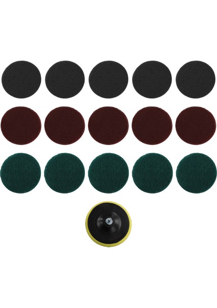 16 Adet 5 Inç 3 Farklı Renkte Ovma Pedleri Matkapla Çalışan Fırça Fayans Ovma Pedleri Temizleme Kiti, Aşındırıcı Parlatma Pedleri Yedek 1 Adet Kanca Ataşmanı Ev Temizliği Için (Yurt Dışından) fırsatları