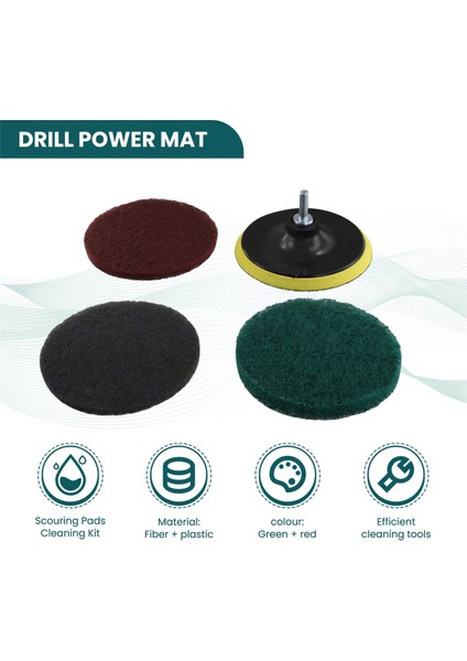 16 Adet 5 Inç 3 Farklı Renkte Ovma Pedleri Matkapla Çalışan Fırça Fayans Ovma Pedleri Temizleme Kiti, Aşındırıcı Parlatma Pedleri Yedek 1 Adet Kanca Ataşmanı Ev Temizliği Için (Yurt Dışından) indirimleri