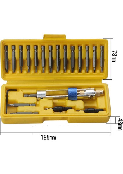 20 Parçalı Yüksek Hızlı Çelik Uç Seti Toplu Başlık Kombinasyon Seti Sarılı Toplu Çift Amaçlı Tornavida (Yurt Dışından) fiyatları