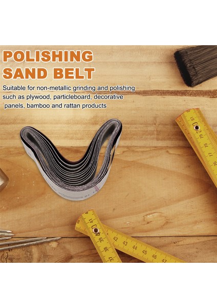 10 Adet Zımpara Bantları Taşlama ve Parlatma Için Karışık 60/ 120/ 150/ 240 Kum 50 x 686 mm (Yurt Dışından) fırsatları