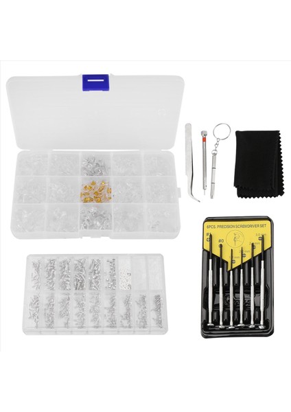 Gözlük ve Güneş Gözlüğü Tamir Seti, Gözlük Tornavidalarıyla Birlikte (Yurt Dışından) fırsatları