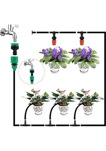 500 Adet Sekiz Delikli Ayarlanabilir Debili Bahçe Damlatıcıları, Bahçe Sulama Nozulları, Avlu Sera Sulama Nozulları (Yurt Dışından) fırsatları