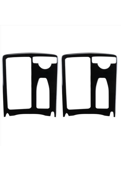 2x Araç Merkezi Konsol Su Kupası Tutucu Çerçeve Kapak Trim Mercedes Benz C Sınıfı W204 C180 C200 2007-2014 (Rhd) (Yurt Dışından)