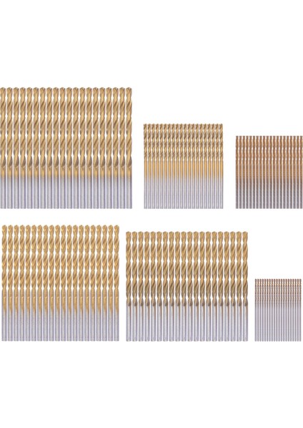 120 Parça Titanyum Matkap Ucu Seti Hss Matkap Uçları Metal, Çelik, Ahşap, Plastik, Bakır, Alüminyum Alaşımları Için, 1 mm Ila 3,5 mm (Yurt Dışından)