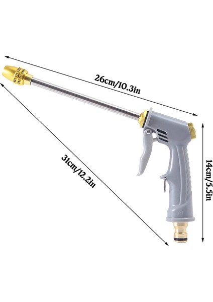 Yüksek Basınçlı Su Hortumu Ucu Uzun Püskürtme Ucu Bahçe Hortumu Araba Yıkama, Evinizi, Arabanızı ve Bahçenizi Temizlemek Için Uygundur (Yurt Dışından) fırsatları
