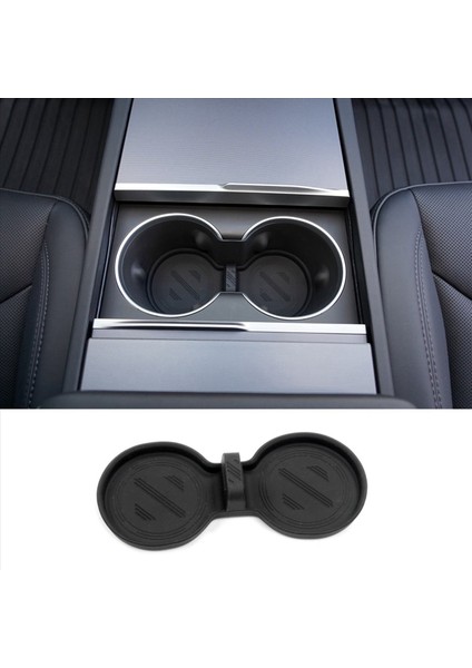 Tesla Için 2x Model S Model x 2022 2023 Model 3 Highland 2024 Merkez Konsol Kupası Tutucu Ek Aksesuarlar - Siyah (Yurt Dışından) modelleri
