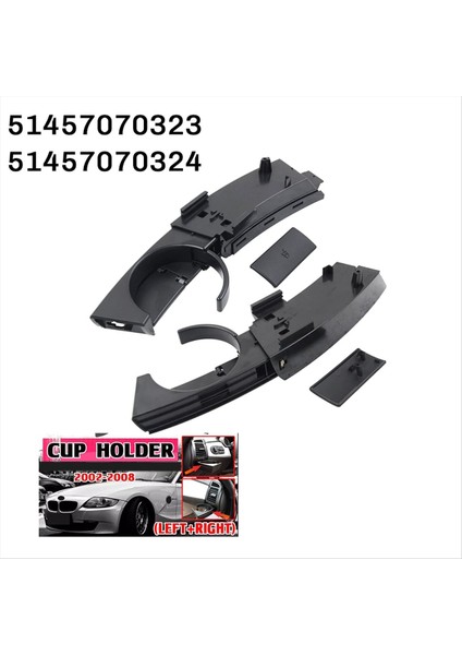 Araba Gösterge Tablosu Kupa Tutucuları 51457070324 Bmw Z4 E85 E86 2003-2008 (Yurt Dışından) indirimleri