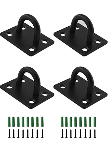 Pad Eye Plate U Kancaları Ağır Hizmet Tipi Duvar Montaj Halkası Kancaları Deniz Asma Donanımı Vidalı Zımba Kanca Döngüsü (Yurt Dışından)